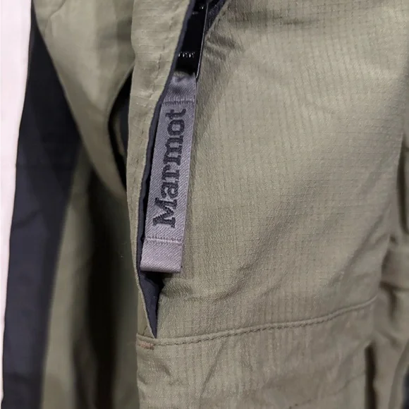 Marmot Gore-Tex Ski Shell Jacket Men’s M Green Black - Picture 5 of 8